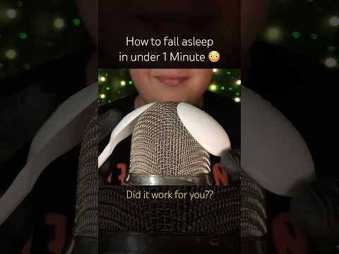 How to fall asleep in under 1 Minute!! 🤍 #asmr