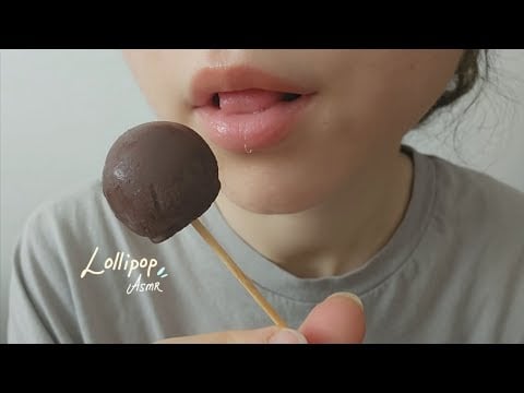 ASMR: Lollipop asmr 🍭(chocolate) •no talking• my favorite #asmr 18