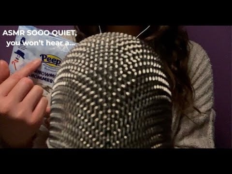 ASMR SO QUIET, You Won’t Hear a Peep pt.6 (VERY QUIET tapping, scratching, crinkles & whispering)
