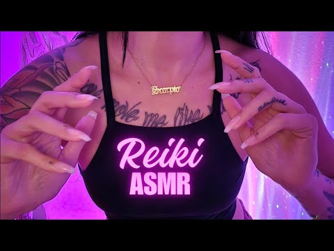 Reiki ASMR l finger fluttering l hand movements l hypnotic l relaxing l tingles