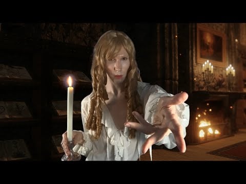 Vampire Gets You Ready for The Ball | ASMR Roleplay (soft spoken, corset lacing, fireplace sounds)