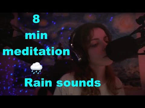 🌧️ ASMR | 8 Min Imagine Yourself Meditation with Rain Sounds & Positive Affirmations