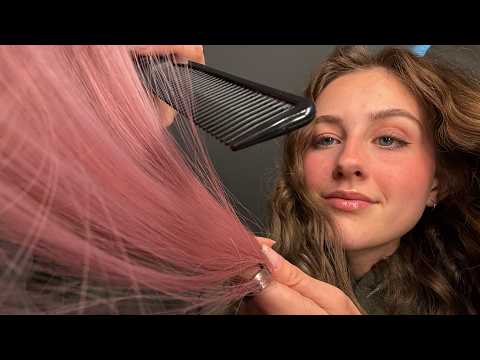 ASMR Giving You a Haircut Before Bed ✂️ Hair Brushing & Soft Personal Attention