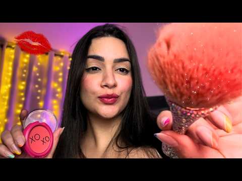 Maquiando Você Bem de Pertinho 💄 ASMR para Dormir Rápido (Toques e Pincéis)