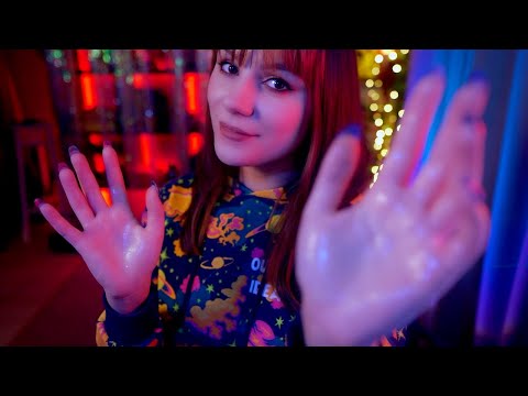 ASMR Face Oil Massage 💎 Layered Sounds, Ear Massage, No Talking