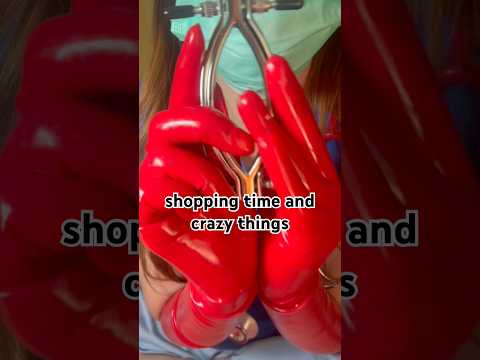 what a crazy thing #nurse #latexgloves #redgloves