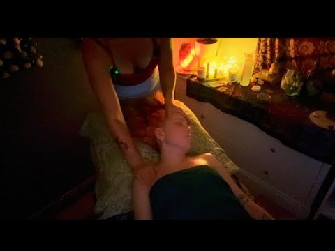 Goddess pamper session part 2 of 3 soft spoken asmr/neck and shoulder massage/facial