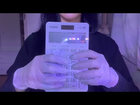 잠 못 드는 그대들을 위해🙌 | 손소리, 니트릴 장갑, 계산기 | tascam ASMR