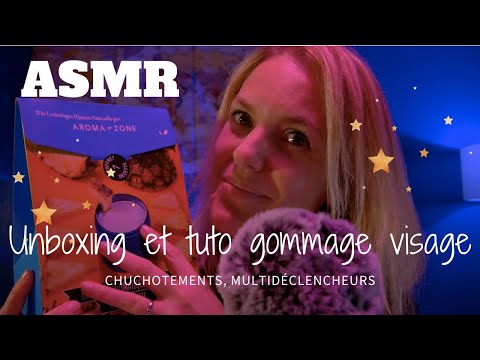 ASMR FR 📦 Unboxing et tuto gommage visage