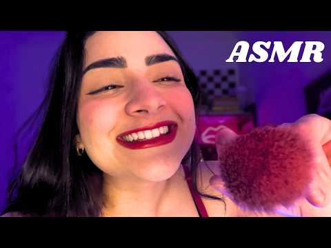 Posso Passar Pincel No Seu Rosto? 😴🎨 ASMR Mouth Sounds De Perto Para Apagar