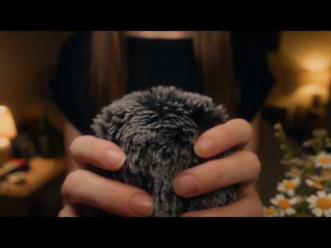 ASMR | Fluffy Mic Scratching, Gentle Rain and Brown Noise (No Talking)