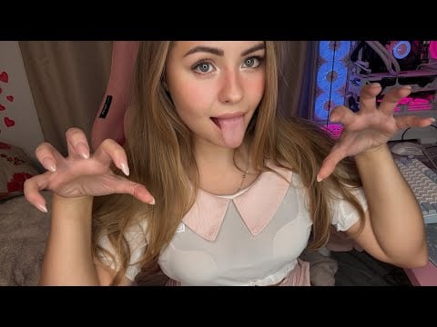 Purring In Your Ears 😻Close Up Mouth Sounds ASMR 💕