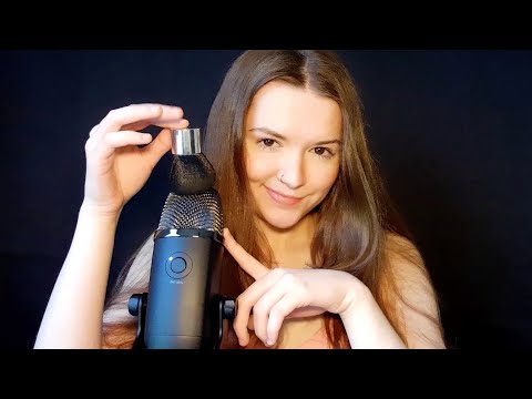 ASMR | Mic Brushing & Repetitive Whispers 🌙 (Super Sleepy)