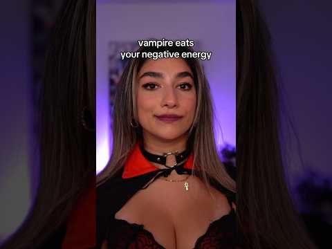 vampire plucks your negative energy 🧛‍♀️ #asmr #sleep #asmrmouthsounds