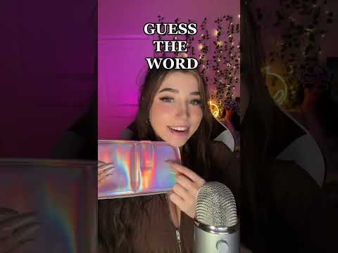 Can you guess the word? #asmr #shorts #shortsvideo #asmrsounds