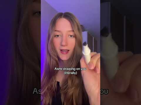 Drawing ON you ✍️#asmr #fastasmr #triggersforsleep #relax