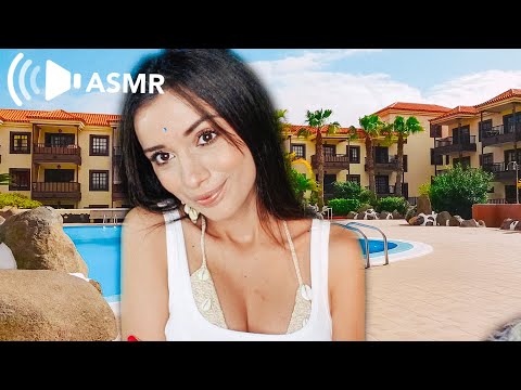 ASMR TE RELAXANDO NA PISCINA - Cuidando de você, sons de água, delicadeza