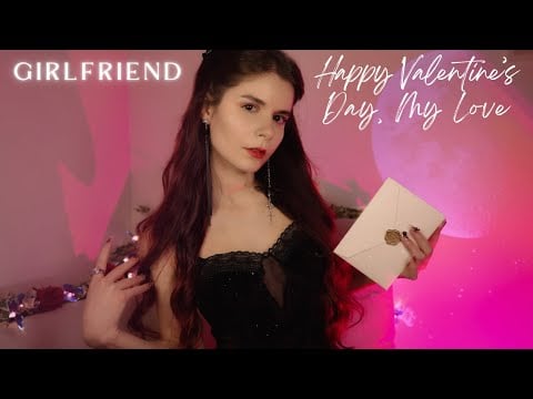 ASMR Roleplay - Your Girlfriend Gives You Kisses and Love For Valentine's Day