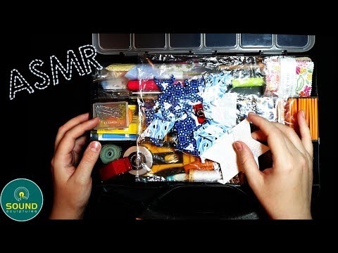 ASMR Looking Through My Sewing Box • SOUNDsculptures • (168)