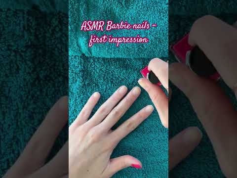 ASMR 🌙 Barbie nails - First impression