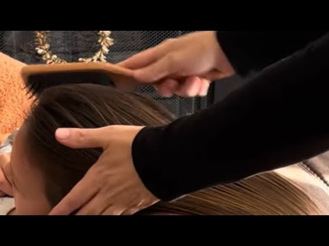 #ASMR HAIR BRUSHING | Scalp and Head Massage for Relaxation, Sleep and Stress Relief | #asmrsounds
