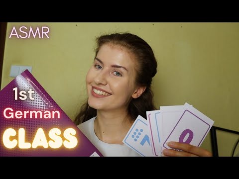 ASMR Your First GERMAN CLASS Lesson 💛 (soft spoken) learn German numbers while falling asleep 😴💤
