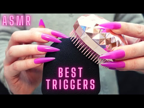 Asmr Sleep Triggers - Brain Melting Mic Scratching ,Tapping,Brushing & Massage -No Talking for Sleep