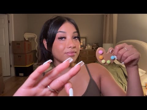 ASMR CLICKY SPIT PAINTING 🎨 TOO LOUD??