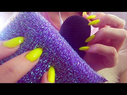 ASMR | CHAOTIC ⚡ FAST & AGGRESSIVE 💢 Cleaning and Scratching of the microphone, Sponge and Nails 💥