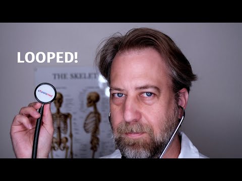 ASMR Slow Back Exam Looped (Doctor only)