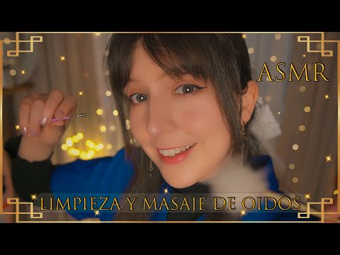 ⭐ASMR Limpieza y Masaje de OIDOS 👂[Sub] Doctora Noa te Ayuda a DORMIR