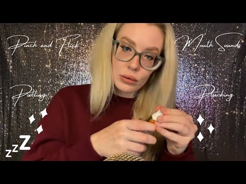 Karuna Satori ASMR Plucking Part 3 Compilation | Pinch and Flick, Pulling, Mouth Sounds