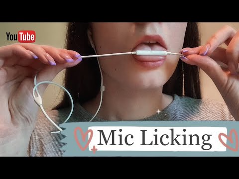 👅АСМР звуки рта,ликинг микрофона|ASMR mouth sounds,mic licking👅