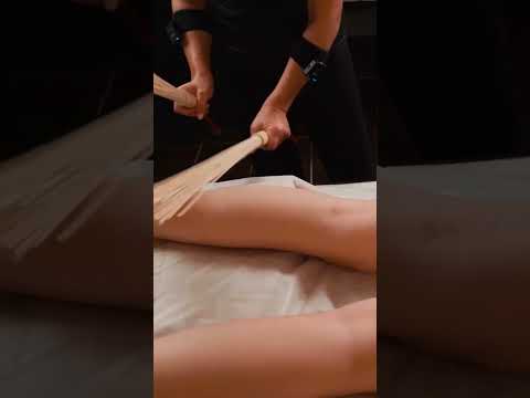 Foot and leg ASMR massage for Lisa - back pain relief #asmr