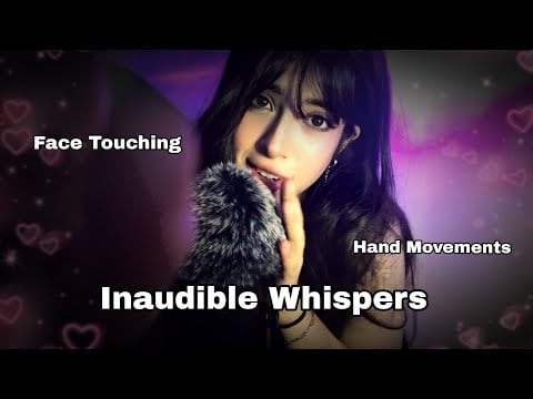 ASMR | Inaudible Whispering for the 1st time at 200% Sensitivity 🎤 (Face Touching & Hand Movements)