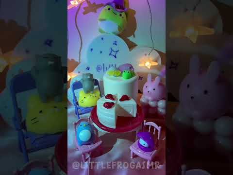 BIRTHDAY SURPRISE 🎂🎉 #asmr #satisfying #cute #squishy #roleplay #tingles #mochi #birthday #cake