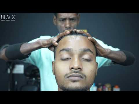 Cure Insomnia And Sleep Well | ASMR Head Massage Therapy With Neck Crack | Old School Barber ASMR