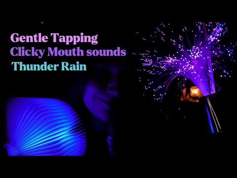 ASMR 5 Light Triggers✨Clicky whisper,Mouth sounds,Thunderstorm,Flashlight😴