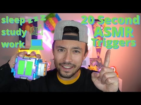 20 Second ASMR Triggers | ASMR for ADHD, Study, Working, Sleeping | Fast, Unpredictable, Random ASMR