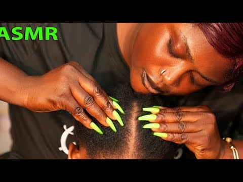 ATTENTIVE ASMR, intense ear oiling 😴 Nape Scalp Scratching , Fake Spit Painting, Back Care, Cleaning