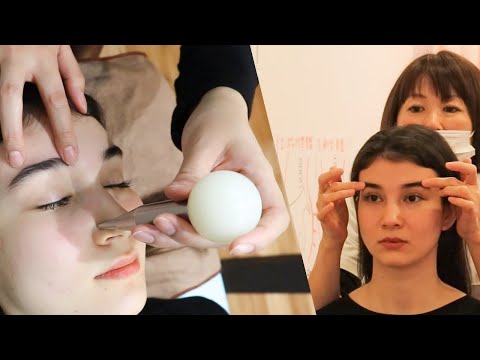 ASMR Fixing Face, Nose, Jawline, Shoulders, Neck in Japan (Soft Spoken) Compilation