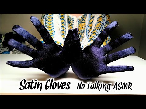Fall Asleep to Soothing Satin Gloves #ASMR ☔ No Talking 🤫