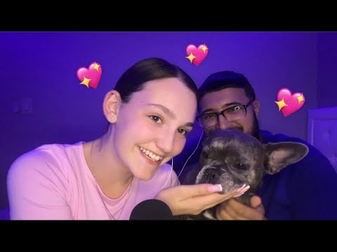 My Boyfriend Tries Asmr💖 (Unboxing and Triggers ft My French Bulldog Belle)