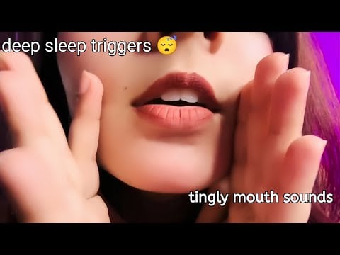 🌀Deep Sleep ASMR (Spit painting, mouth sounds, reiki plucking🧿,  💇‍♀️Haircut) 