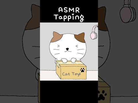 ASMR Tapping & scratching #animated #animation #cat #asmr #cute