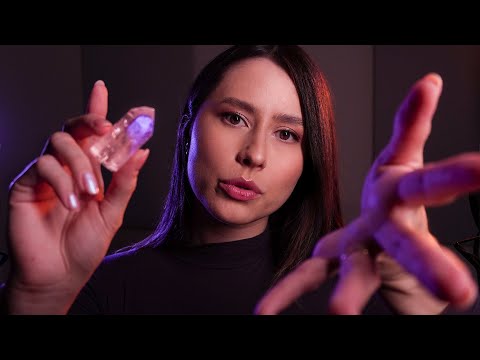 ASMR Plucking Negative Energies + Rain 🌧 Hand sounds, hand movements, spray, crystal, +