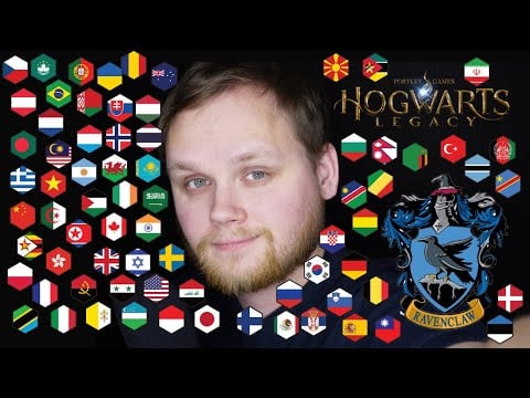 😴 ASMR for sleep 💤 whispering Ravenclaw  in 45+ languages [with hand sounds]