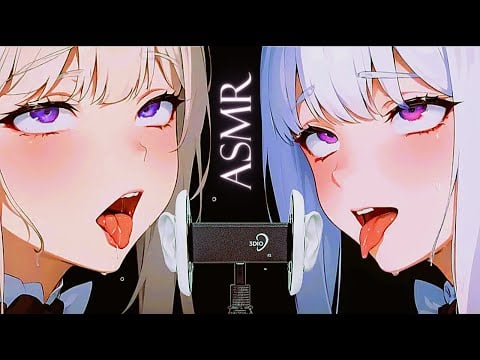 (Ear Licking ASMR) Giving you a Special Treat at Night 😘