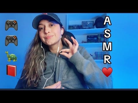 ASMR | HABLAMOS + SONIDOS CON OBJETOS DE MI ESCRITORIO ♥️📕🐢🎮