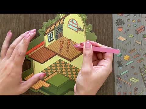 ASMR Español: Pegando stickers 
